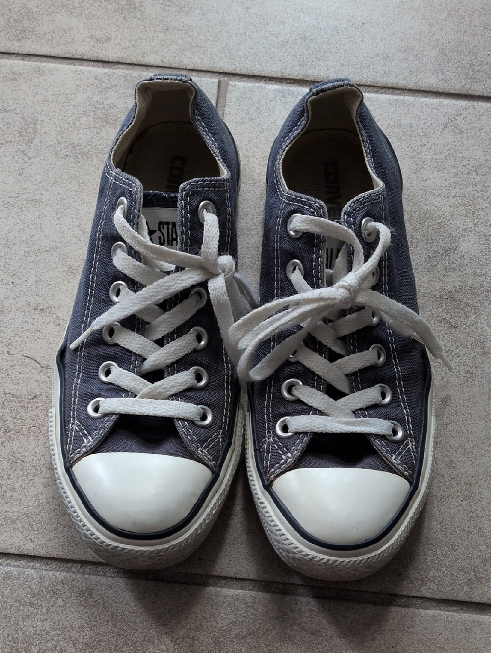 Converse Navy Low-Top Canvas Sneakers